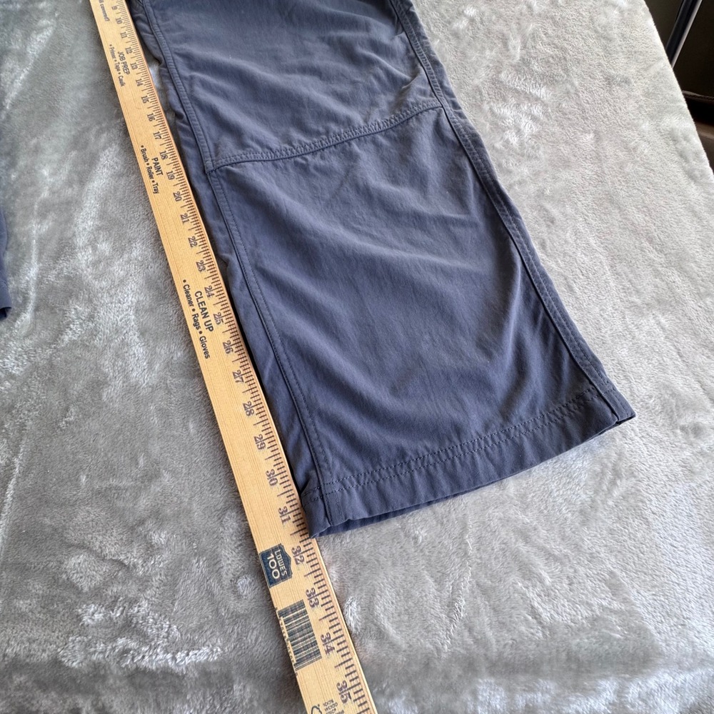 Duluth Trading Co Mens Gray Nylon Cargo Pants XL x 34 Elastic Waist Work Hiking - Picture 8 of 12